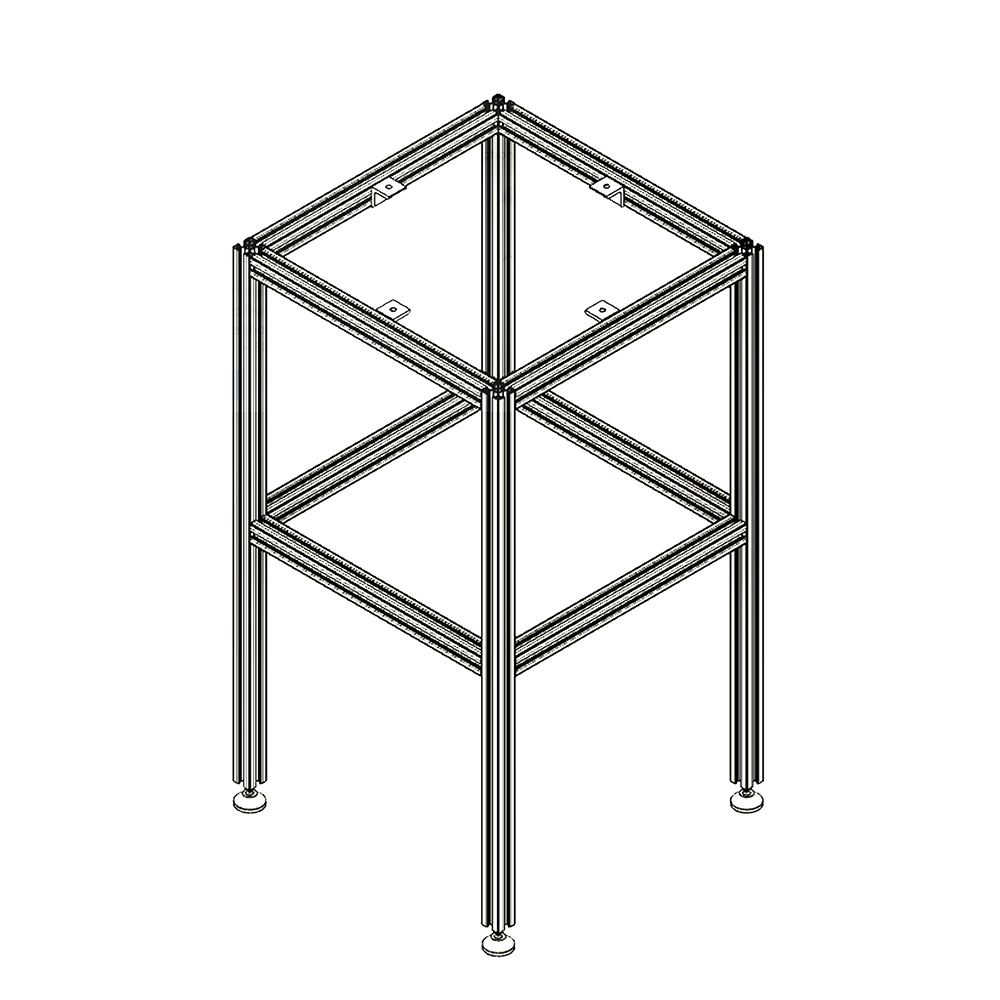 40-513-3SS MODULAR SOLUTIONS ANGLE BRACKET<BR>30MM TALL X 30MM WIDE WITH STAINLESS STEEL HARDWARE